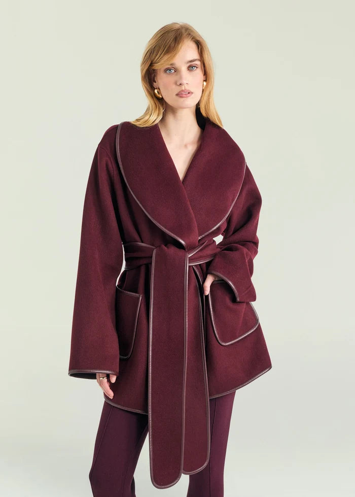 Kelsey Dulcetta Wool Coat | Bordeaux