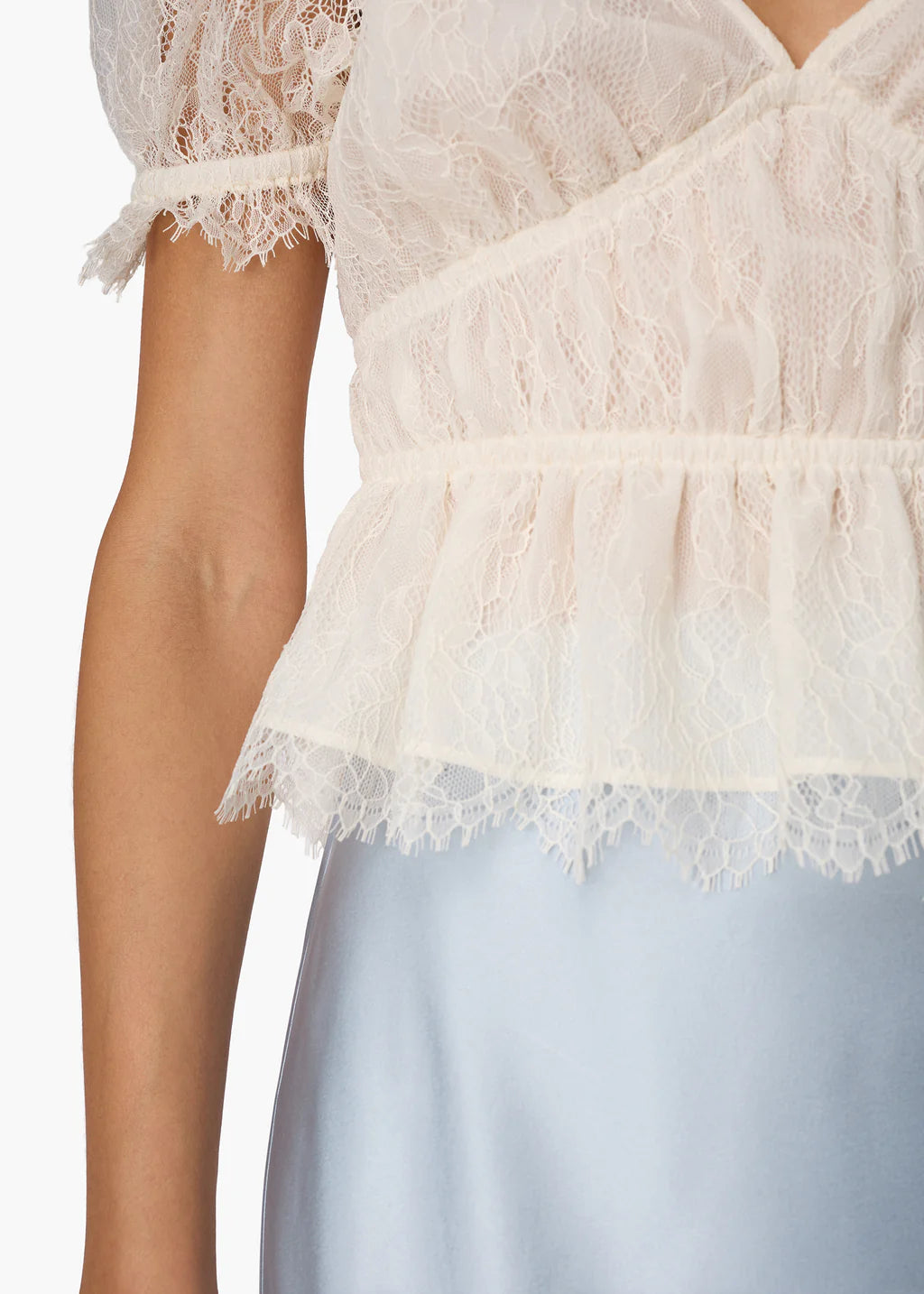 Henrietta Lace Top Ceramic | Ivory