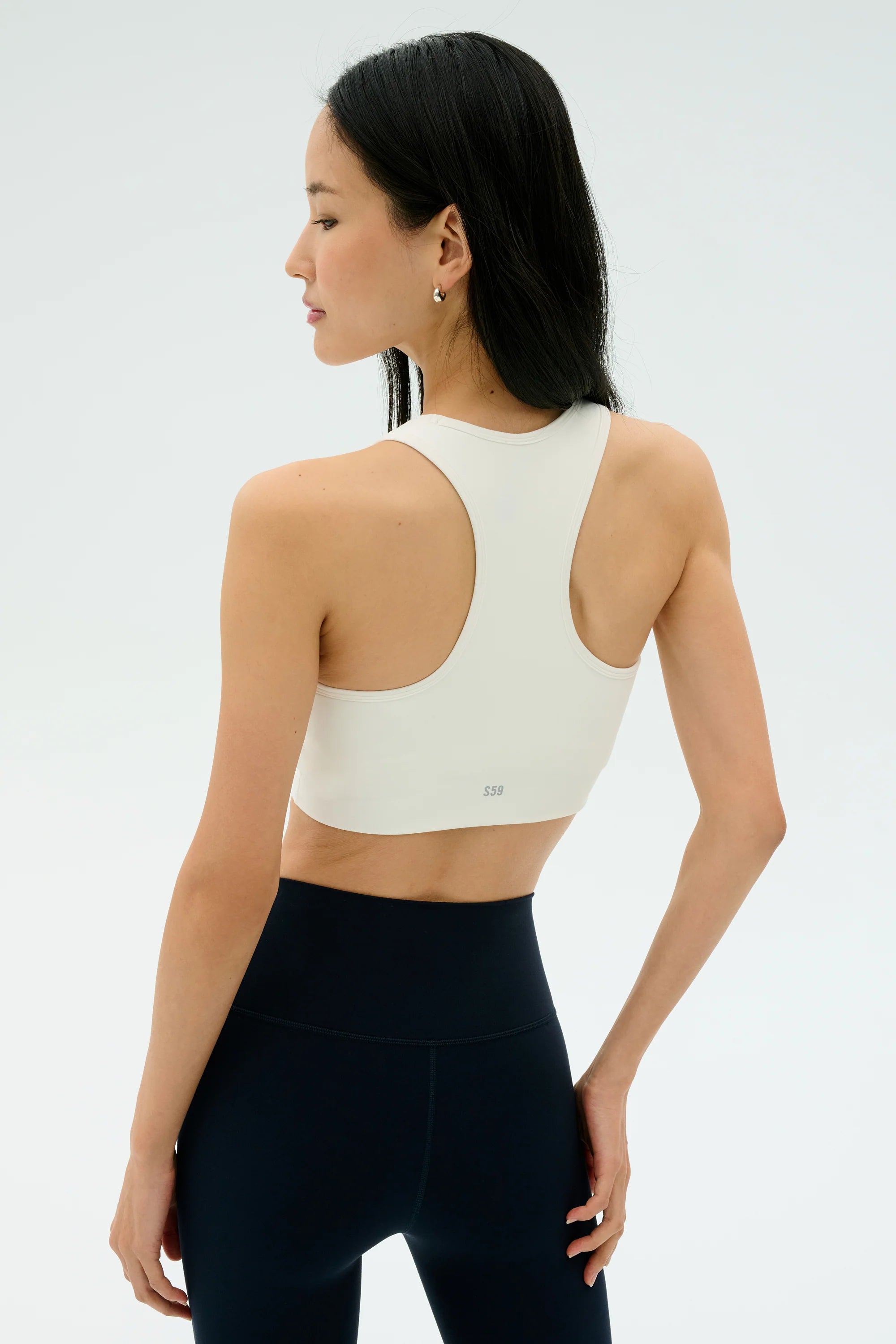 Airweight Bra with Ruching | White