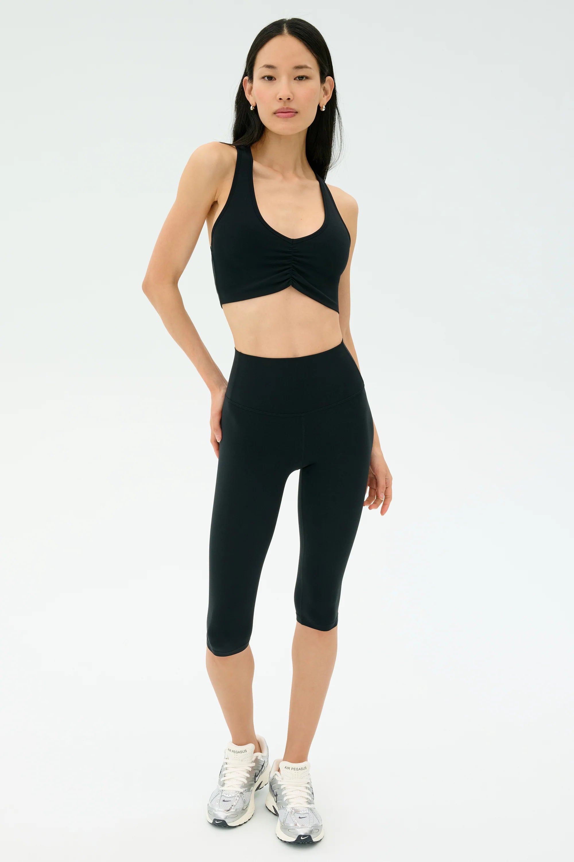 Airweight Bra with Ruching | Black