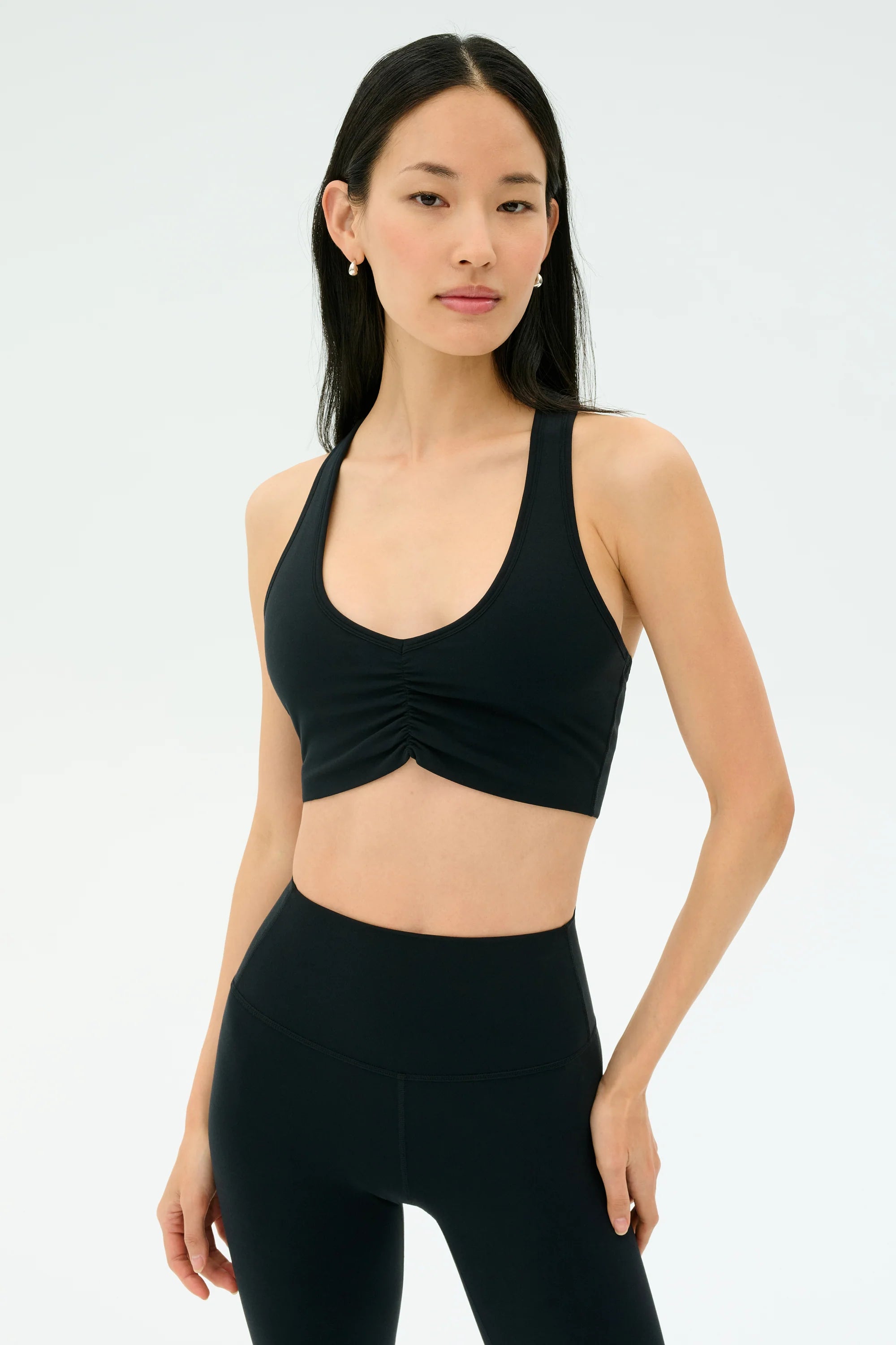 Airweight Bra with Ruching | Black