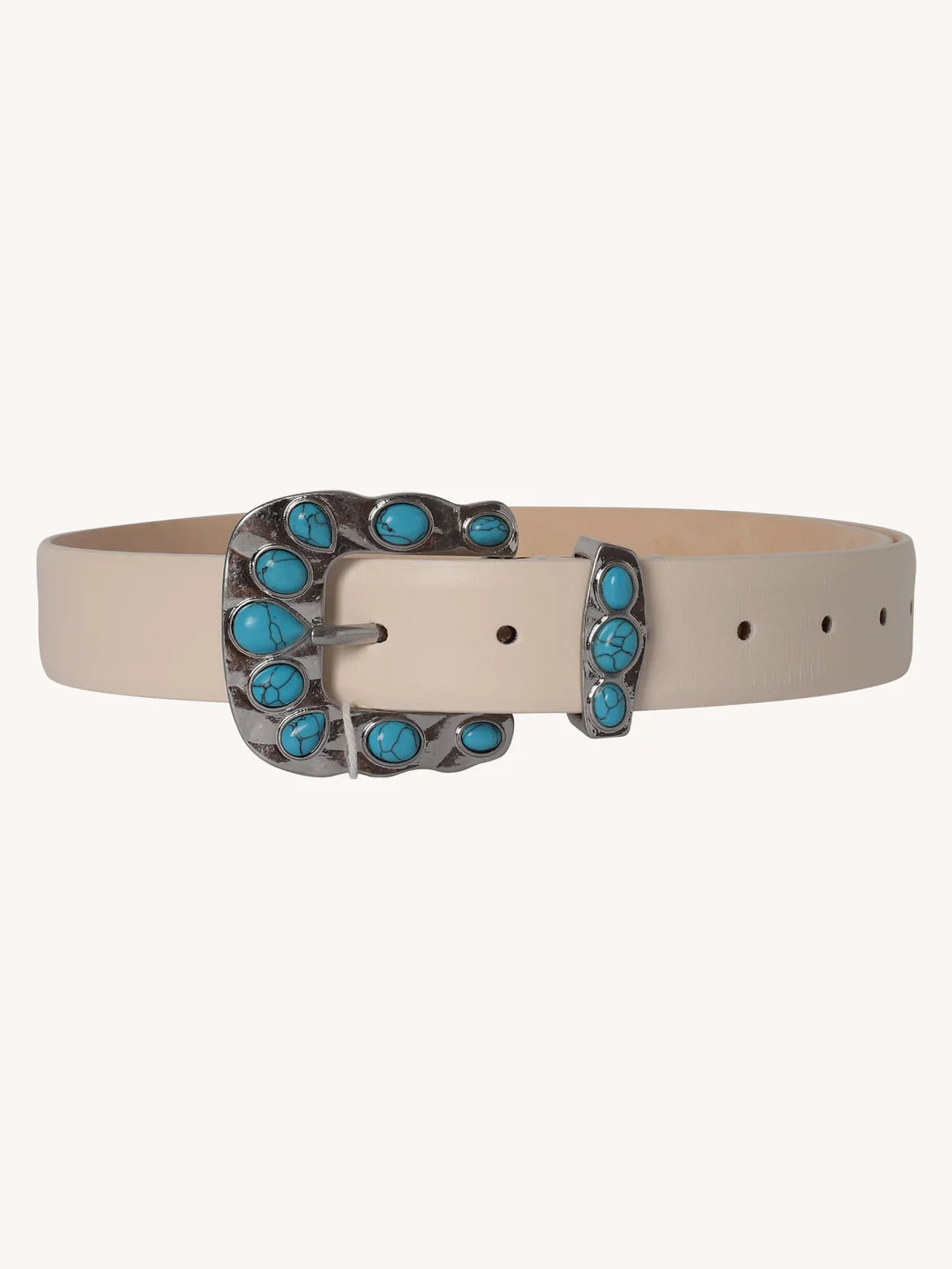 Juna Turquoise Belt | Ivory
