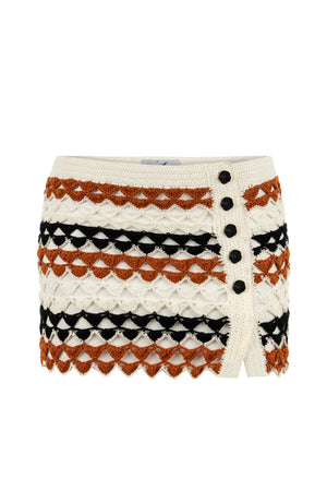 My Beachy Side Finch Hand-Crochet Mini Skirt