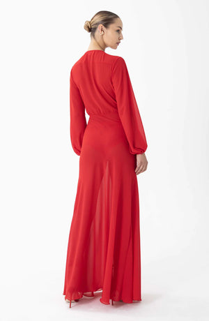 Ronny Kobo Quinne Dress | Crimson