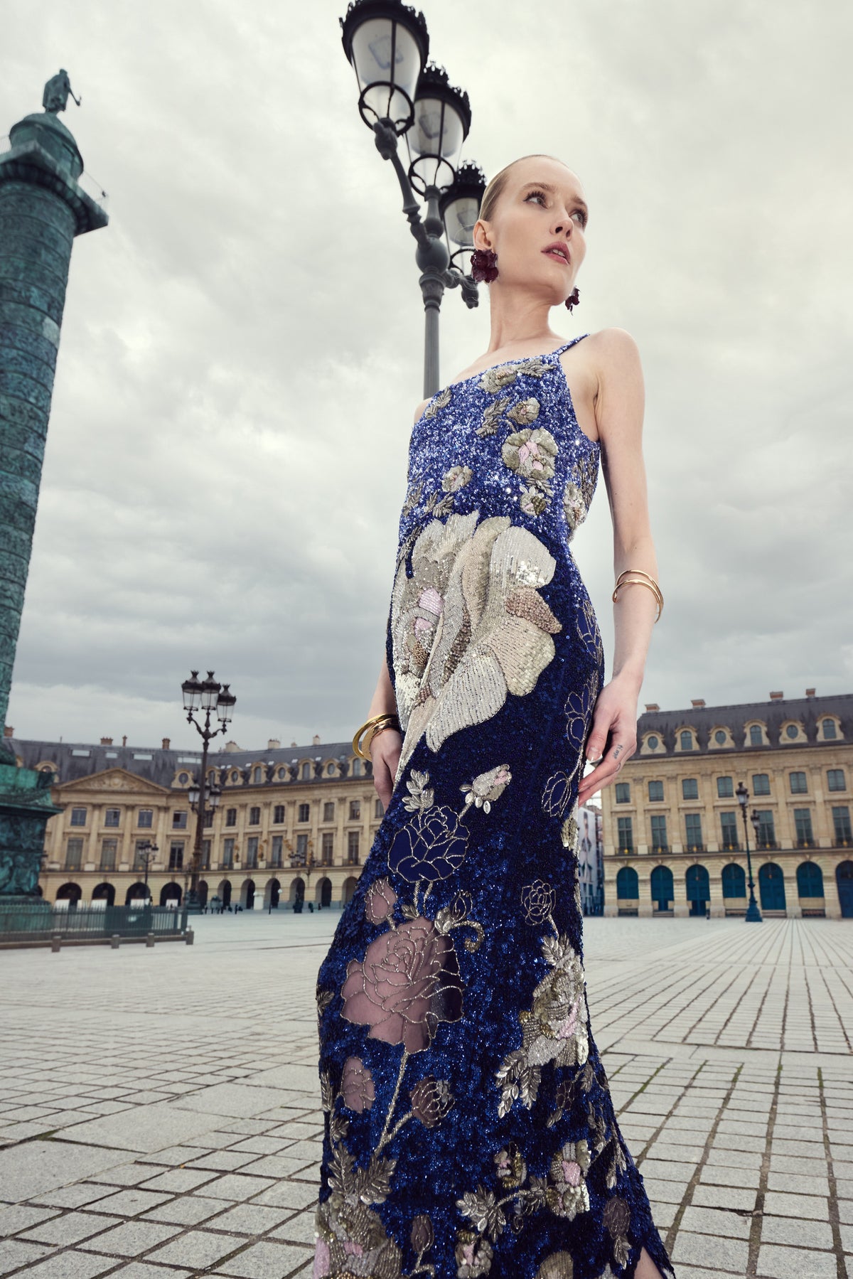 Velours De Minuit Dress | Navy Blue