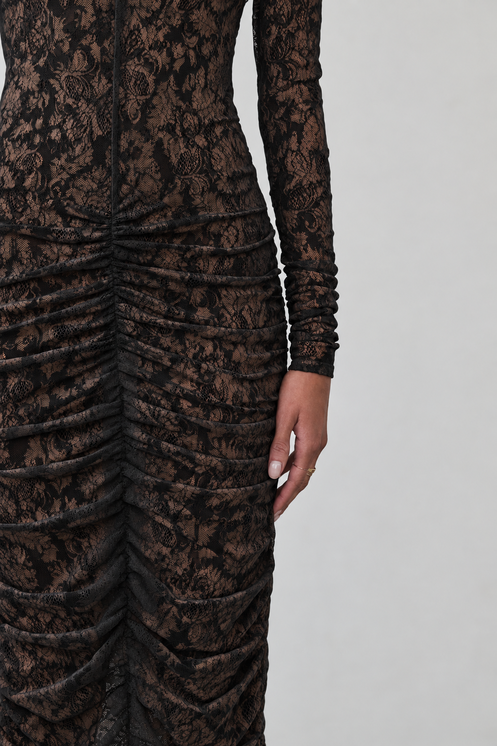 Carmina Dress | Black Japanese Lace