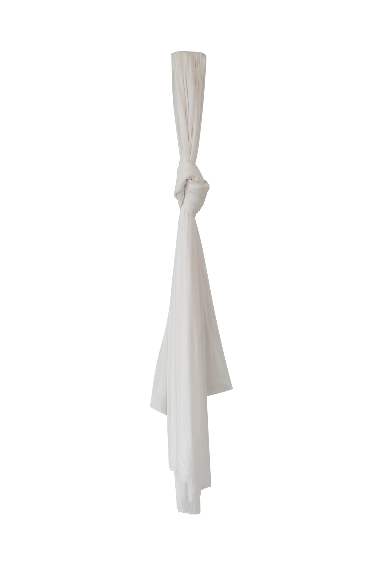 Silk Tulle Scarf | White