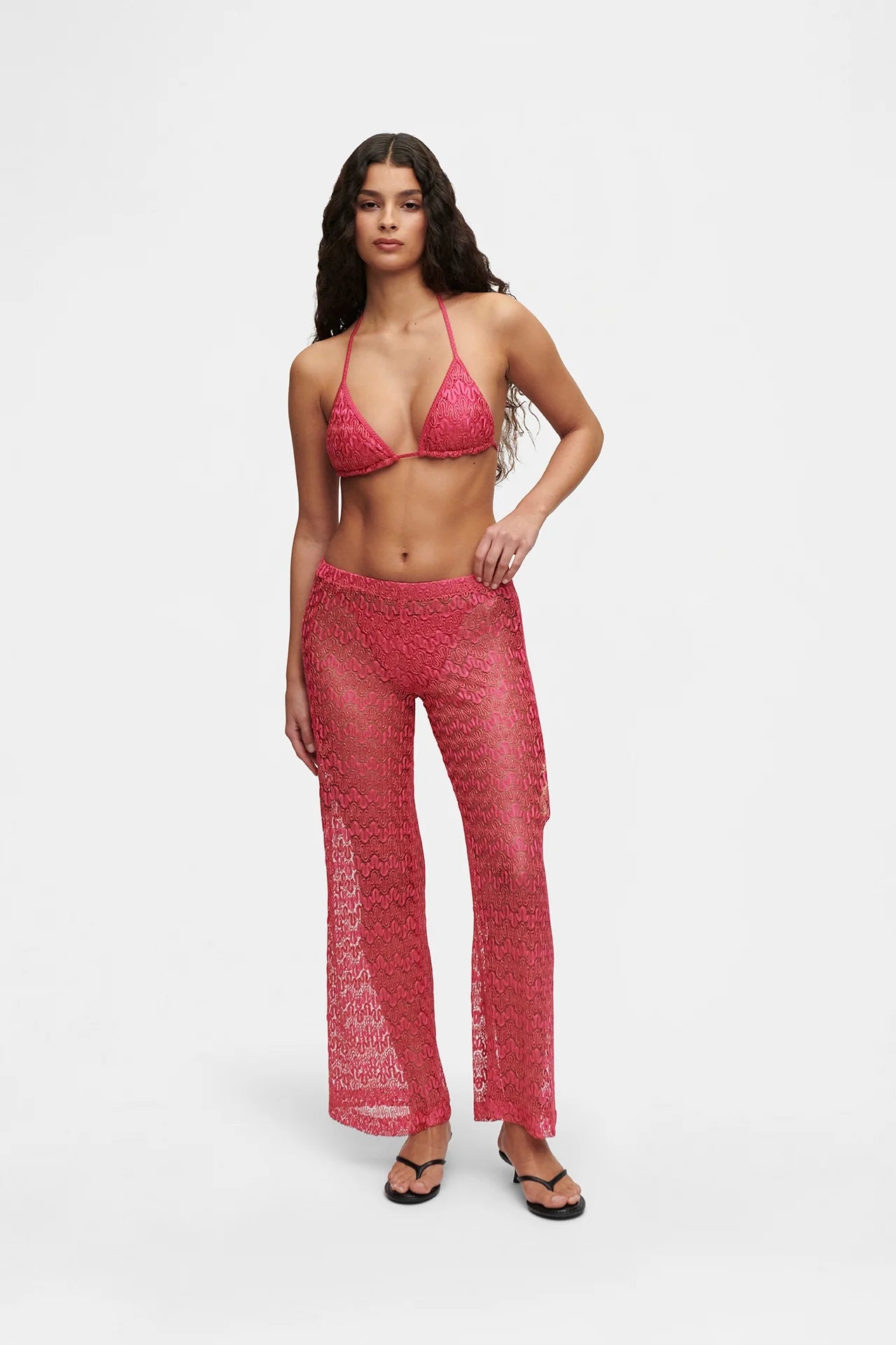 Knit Trouser | Pink
