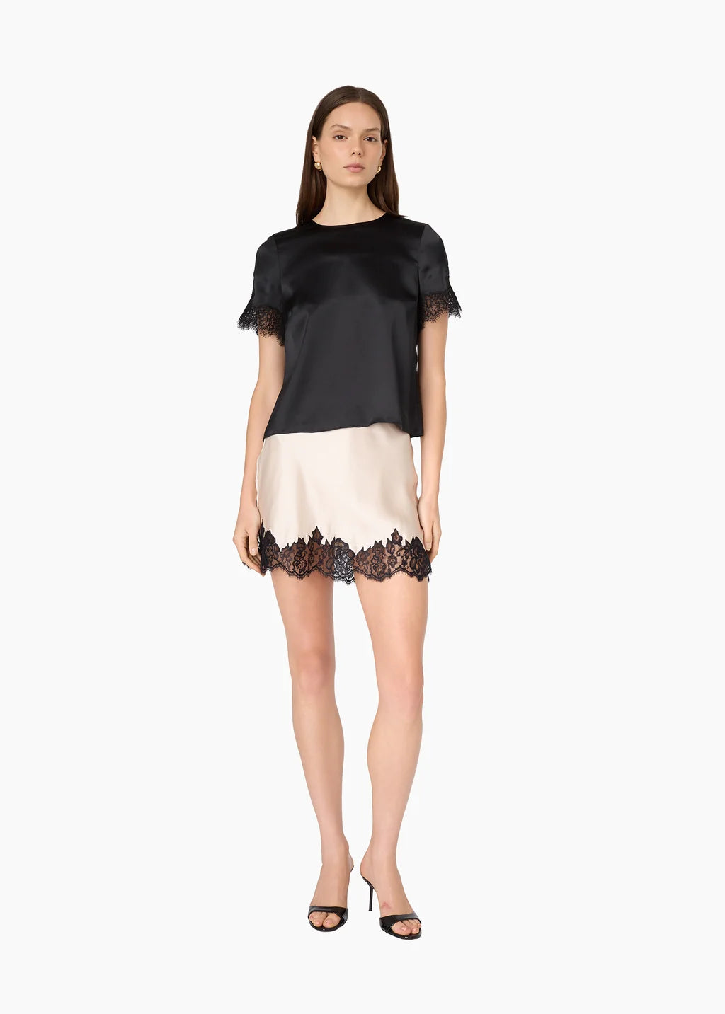 Rogers Silk Mini Skirt | Oat