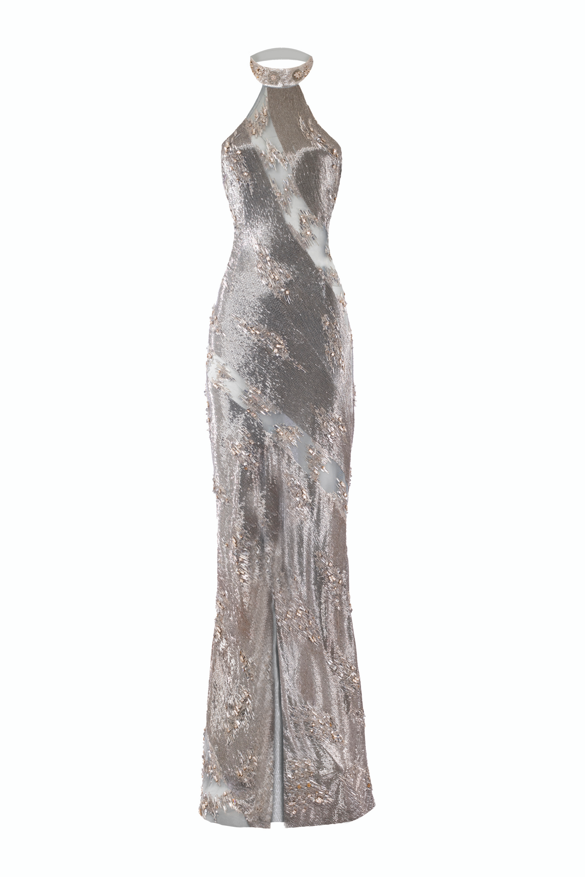 Courtney Guilded Dress | Silver