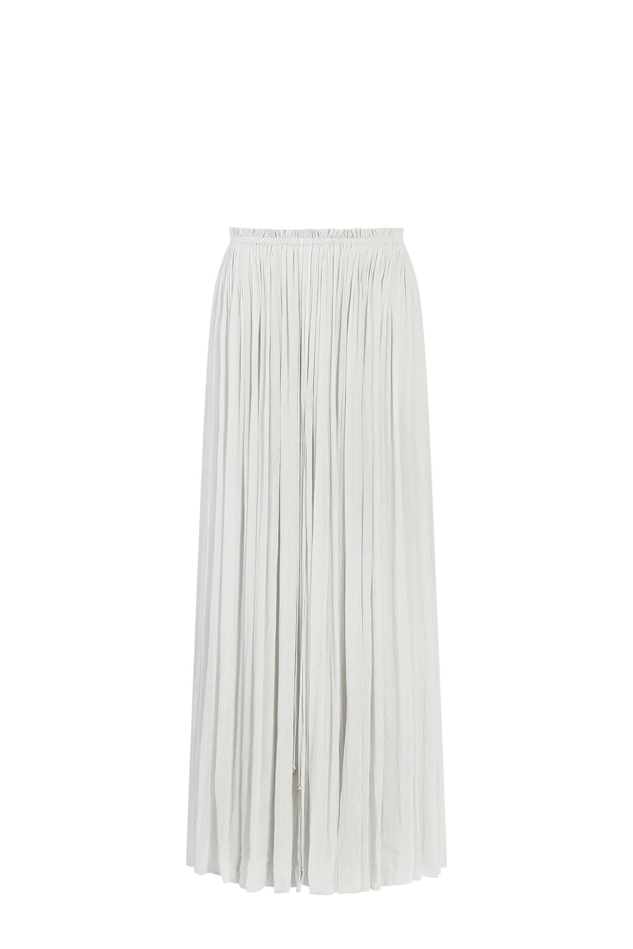 Silk Tulle Skirt | White