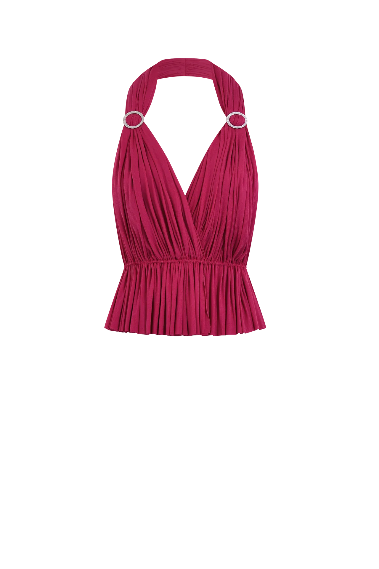 Silk Tulle Top | Pink