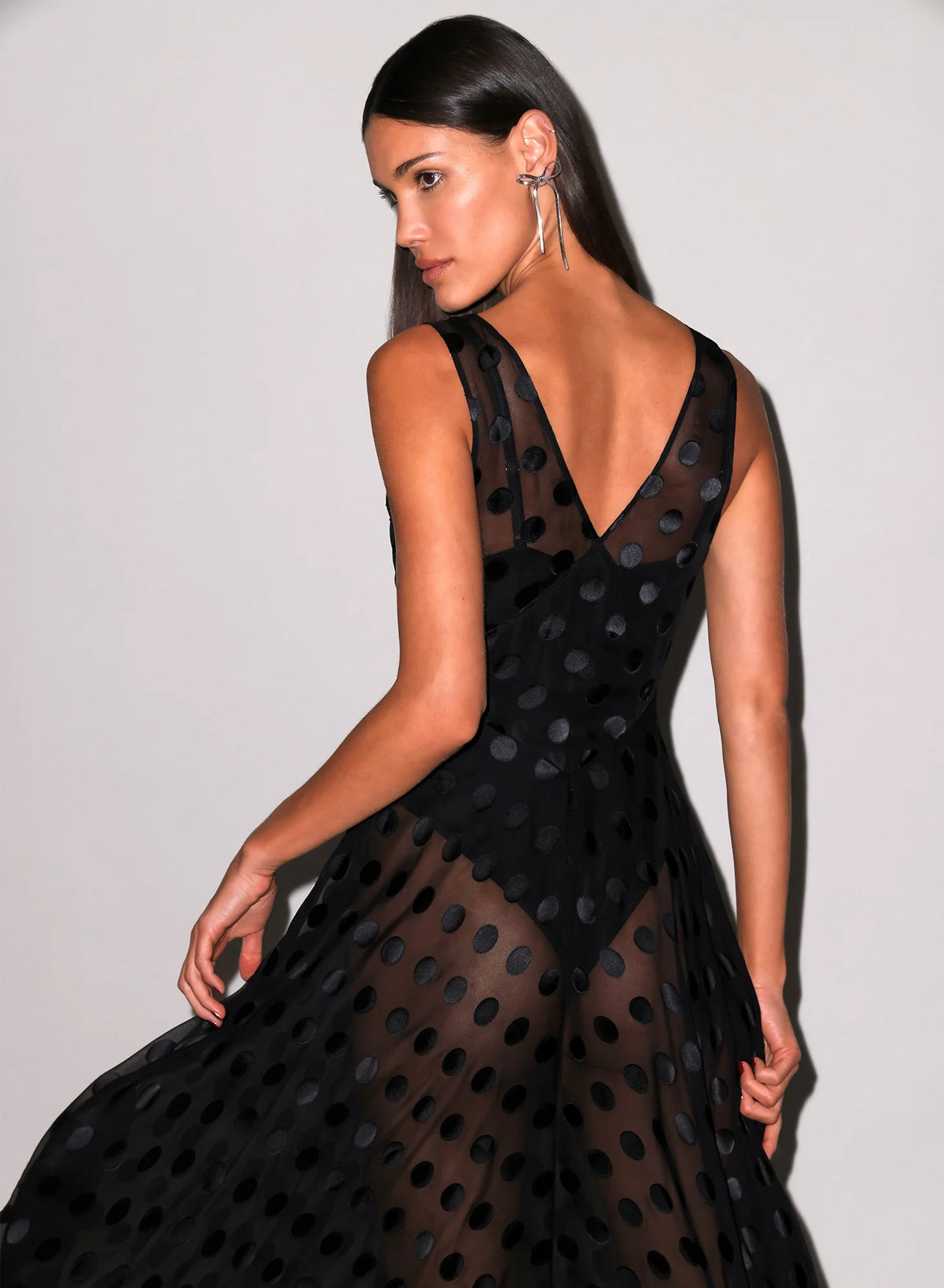 Silk Dot Gown