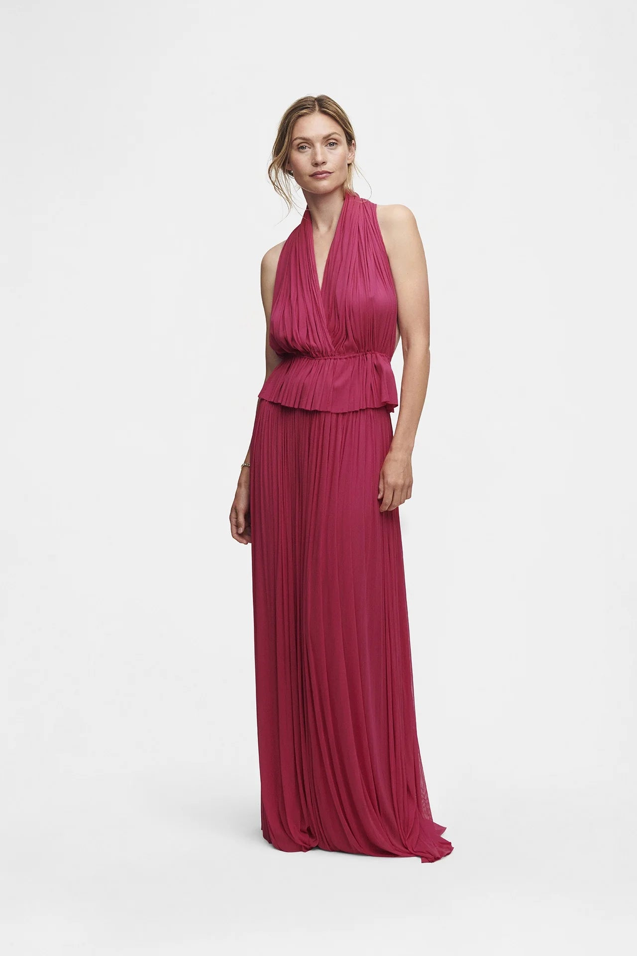 Silk Tulle Skirt | Pink