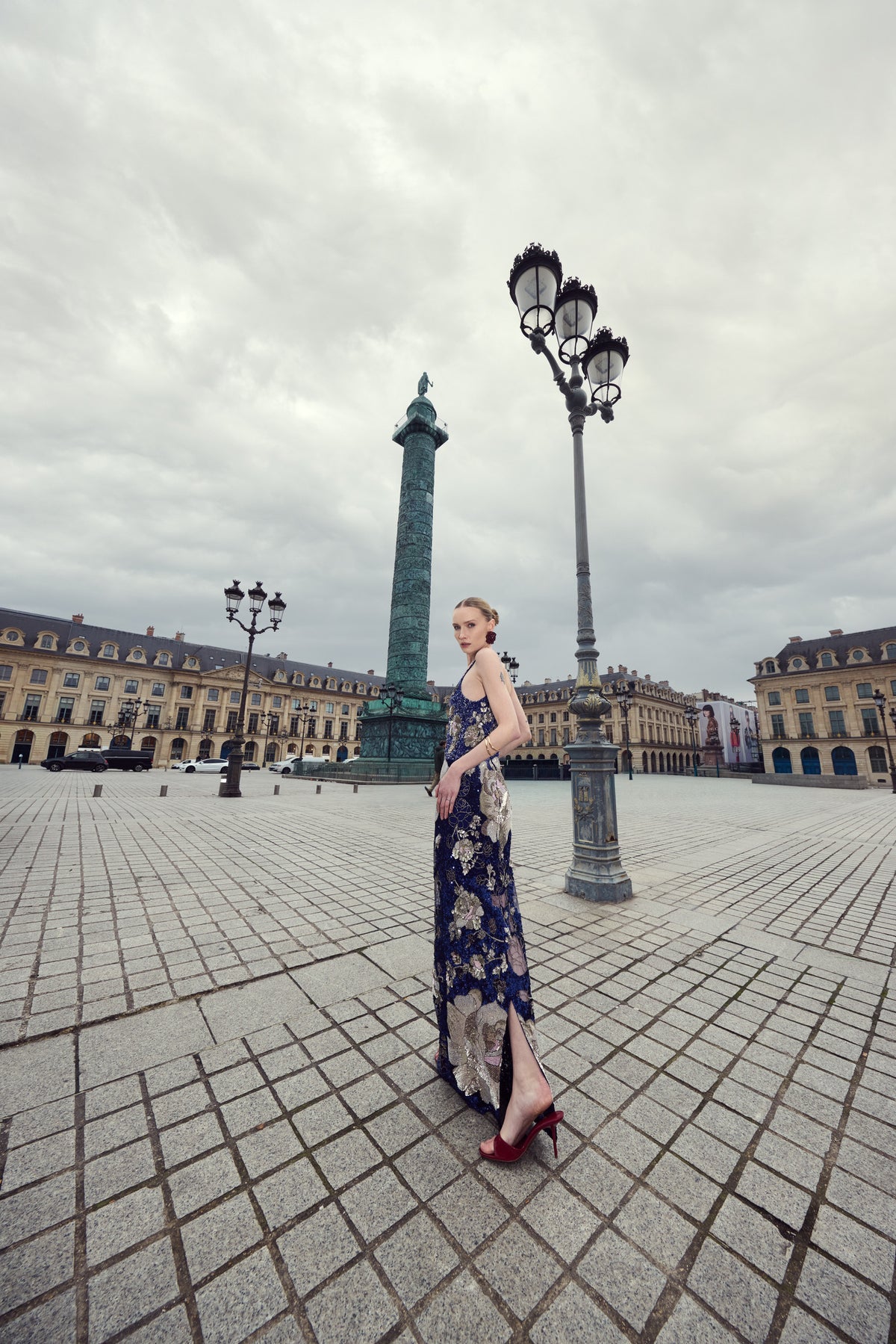 Velours De Minuit Dress | Navy Blue