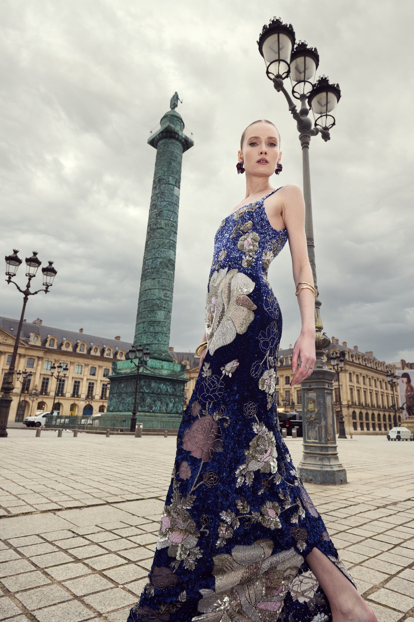 Velours De Minuit Dress | Navy Blue