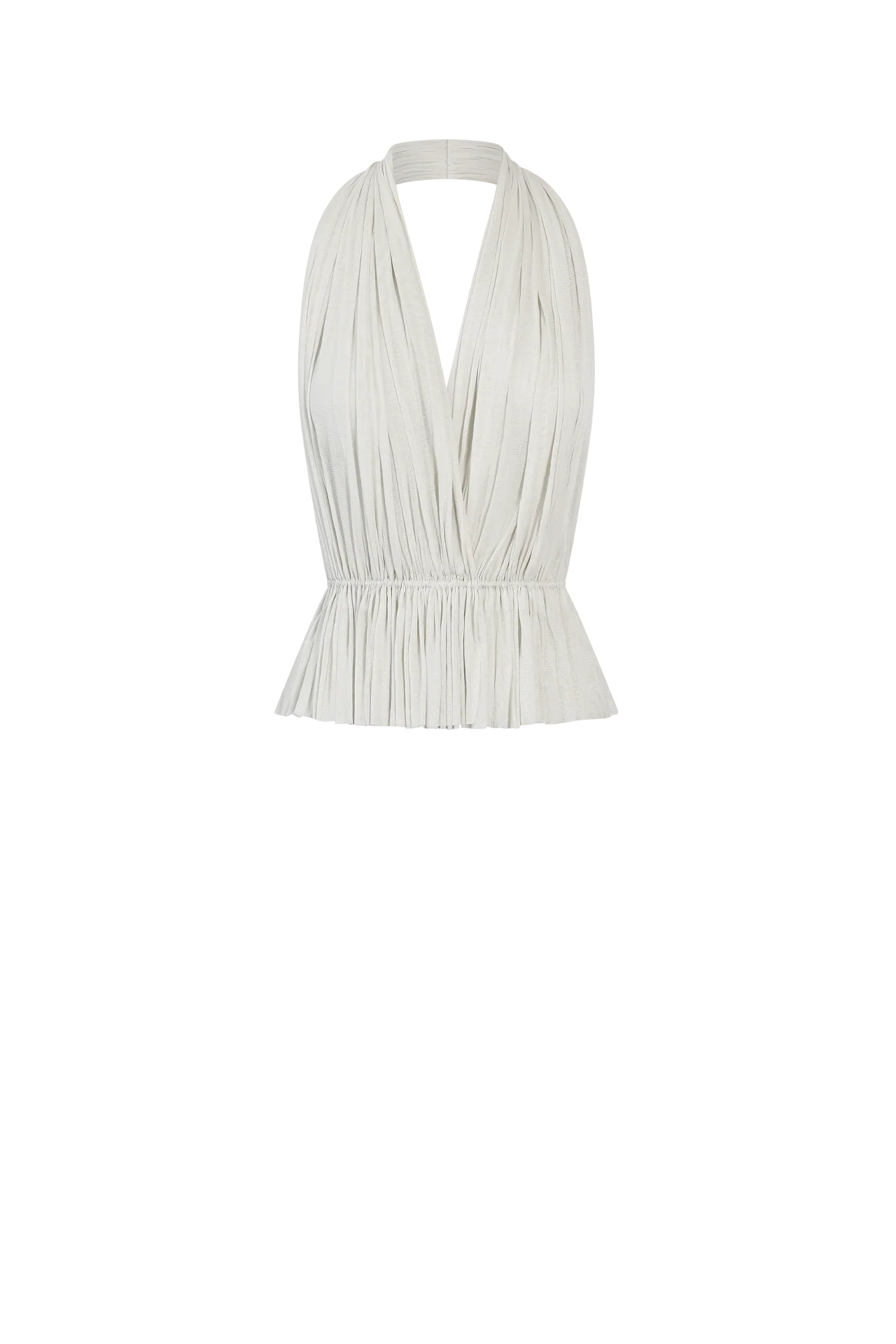 Silk Tulle Top | White