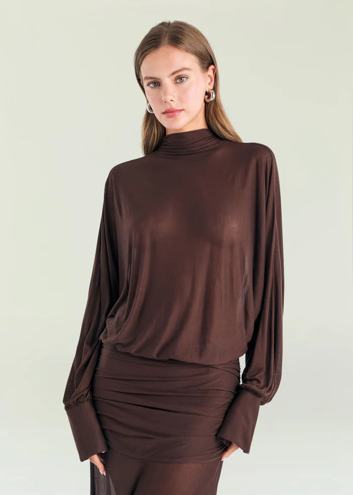 Swan Maxi Dress | Espresso
