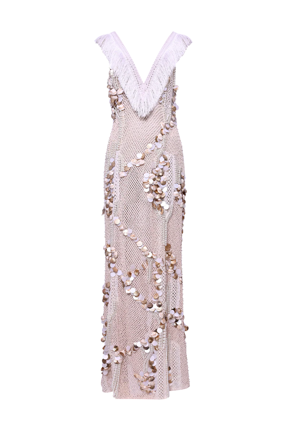 Seashell Embroidery Gown