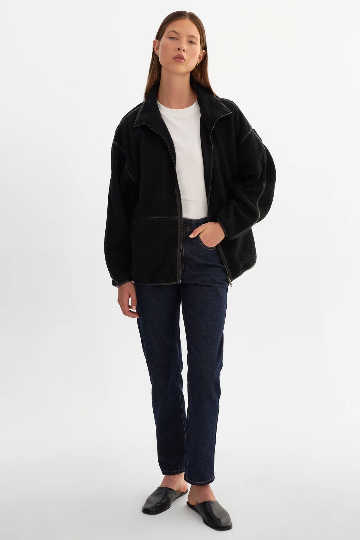 The CORVY Polar Fleece Jacket | Black