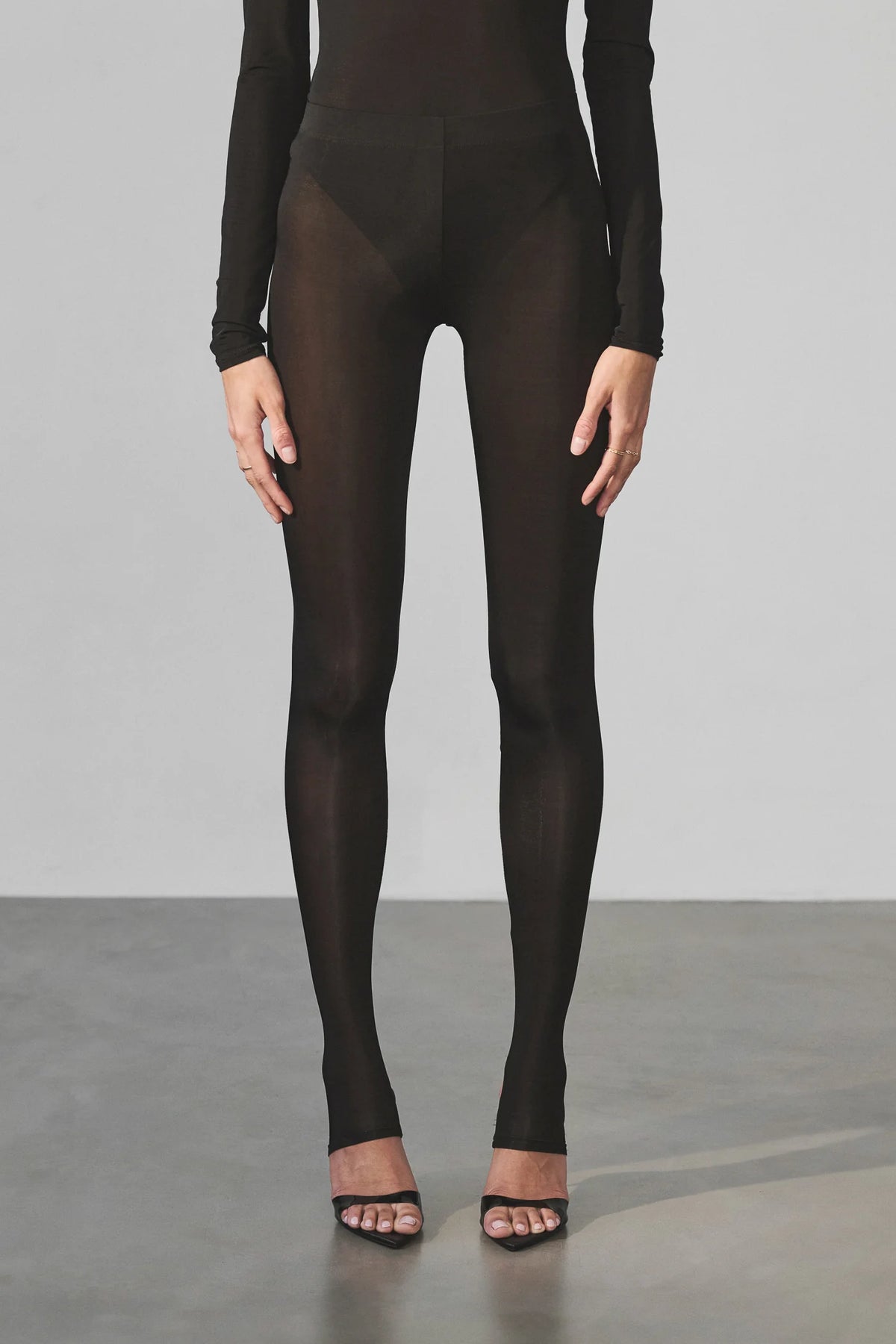 Christina Legging | Black Brushed Cupro