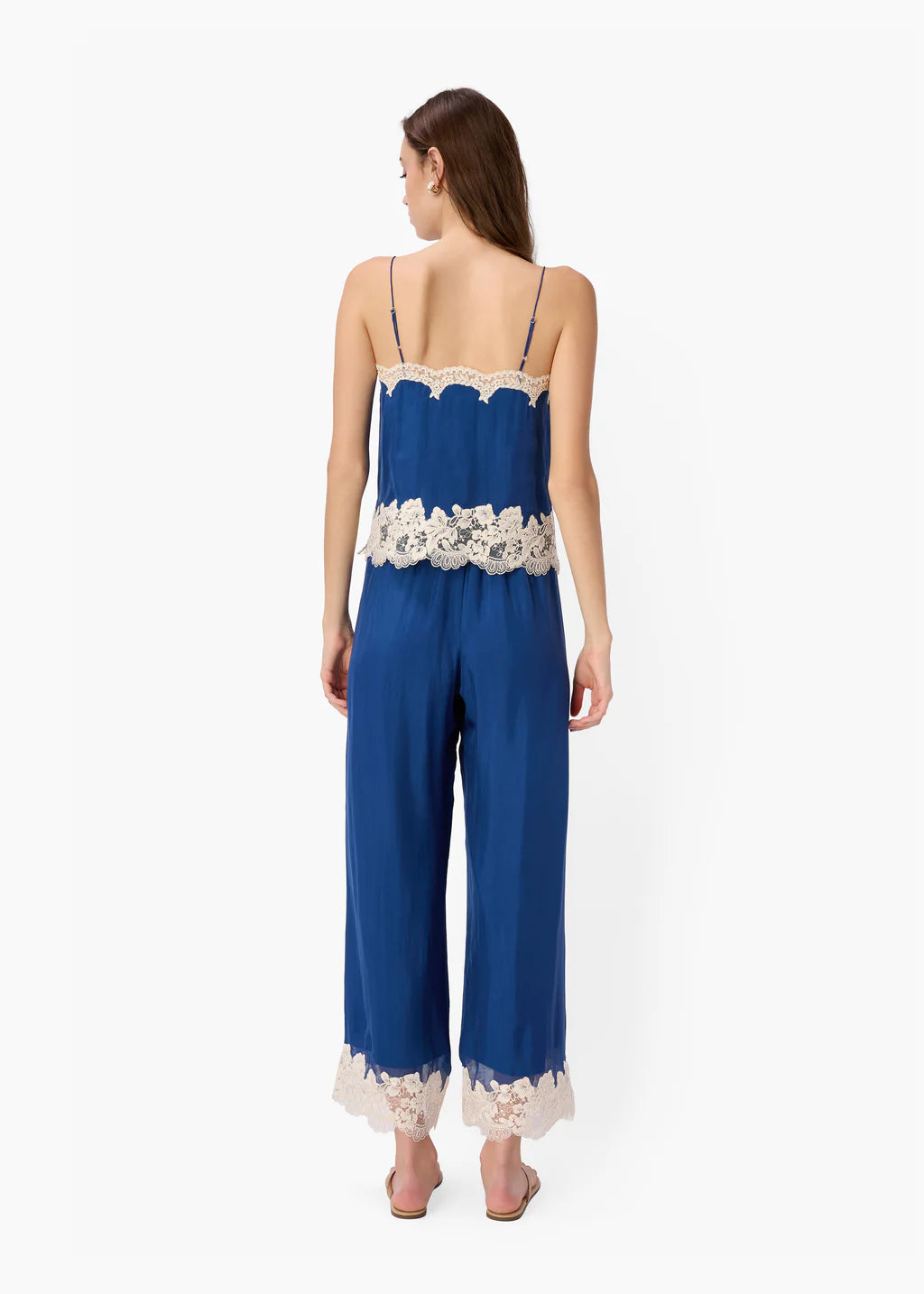 Gilda Silk Pant | Sailor Blue