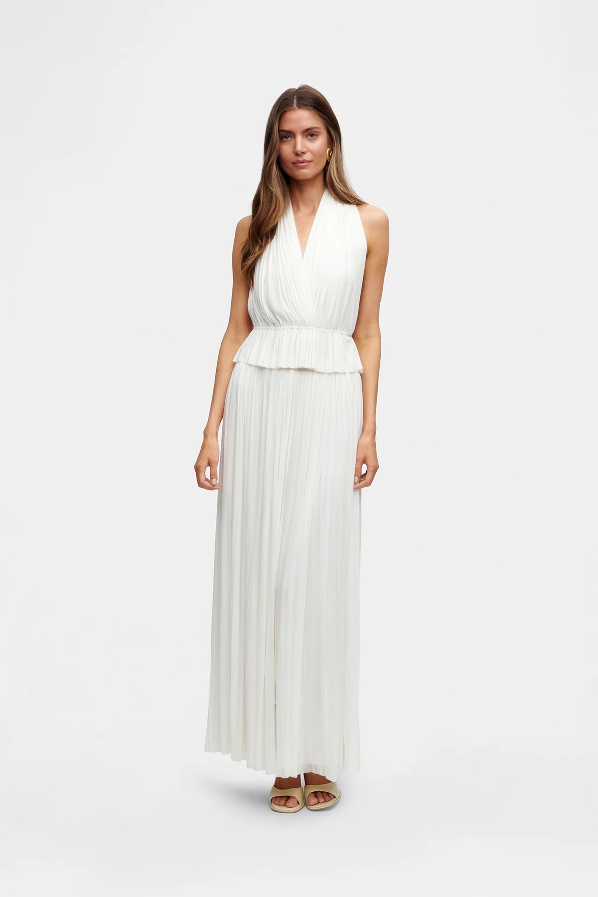 Silk Tulle Skirt | White