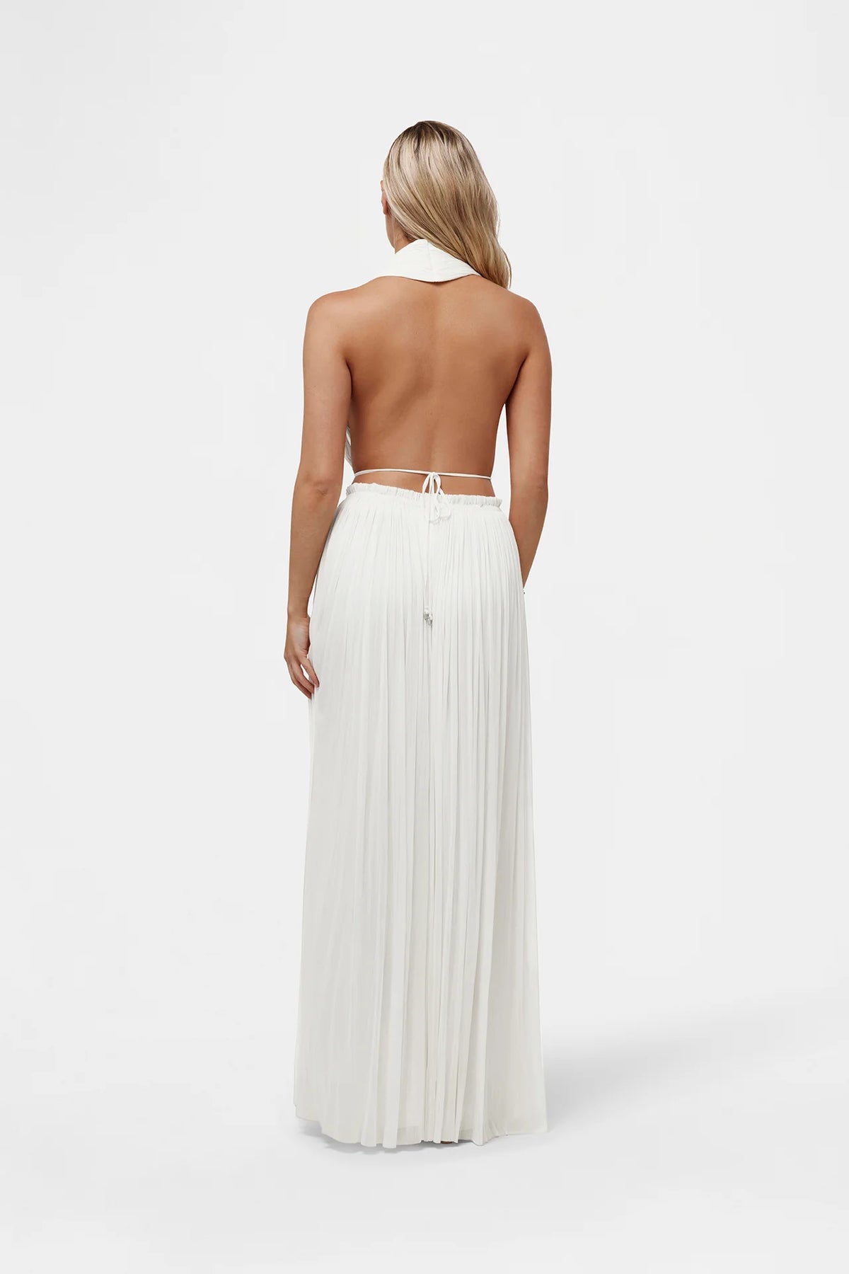 Silk Tulle Skirt | White