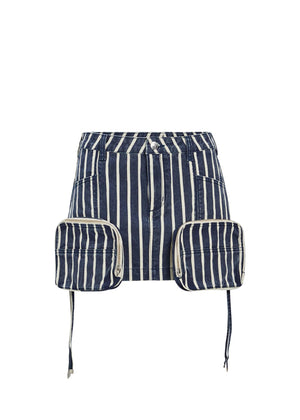 Seroya Finn Cargo Skirt | Navy Stripe