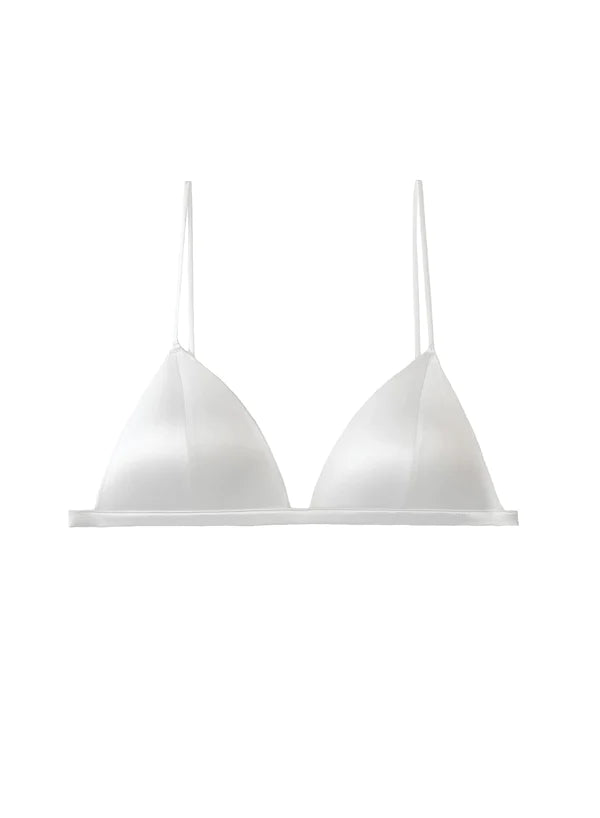 Molded Luxe Triangle Bra | Ivory