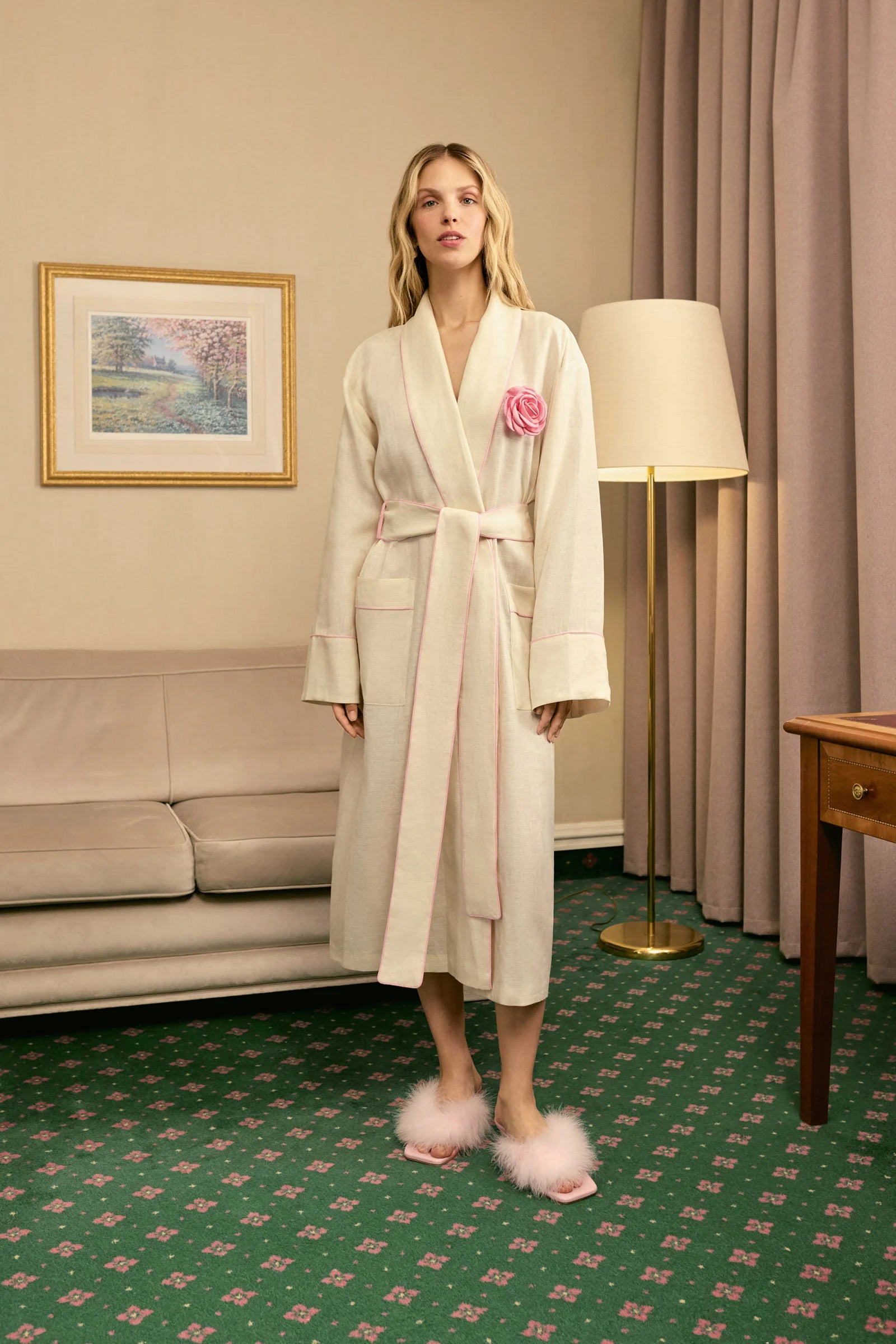 The Rose Linen Robe | Milk