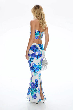 Cin Cin Miami Maxi Skirt | Flamenco Blue