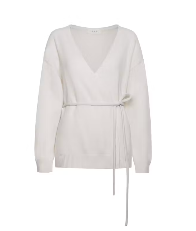 Katie Cashmere Wrap Cardigan | Ivory
