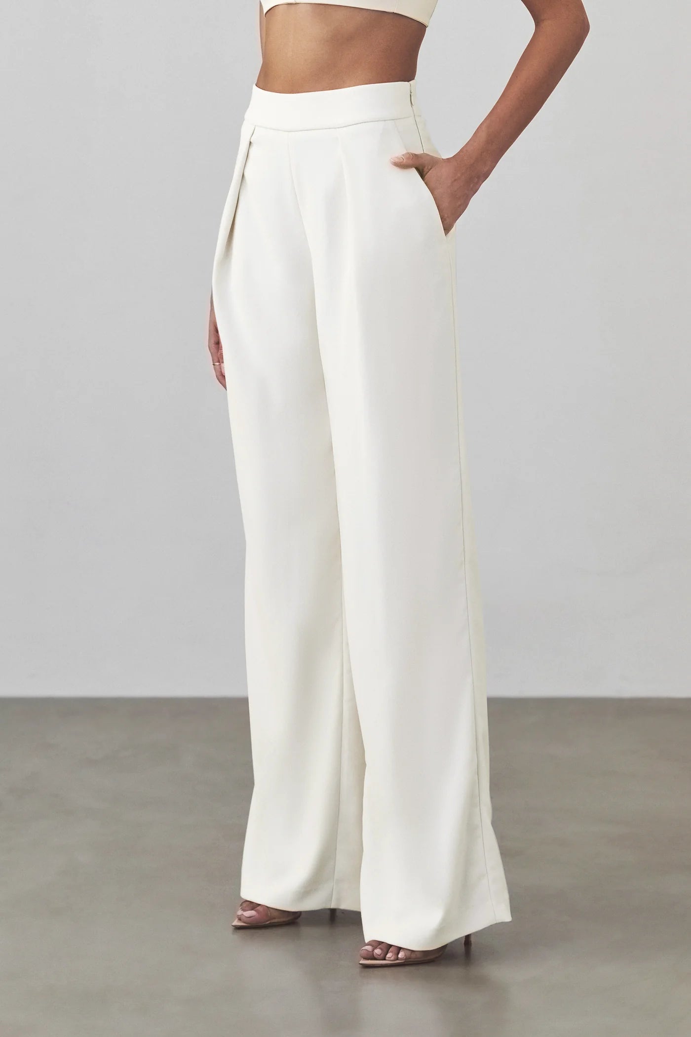 Marissa Pants | White Crepe