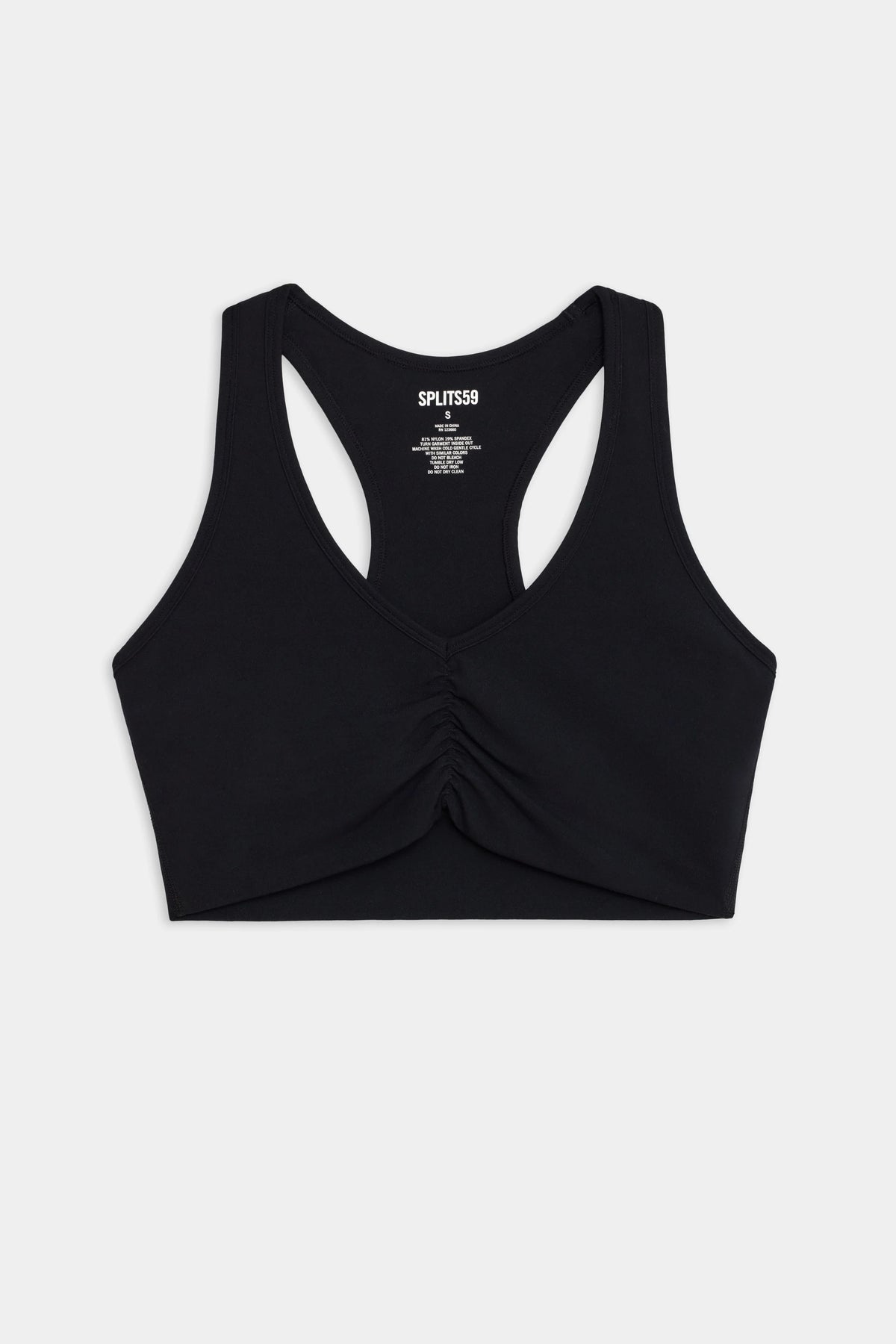 Airweight Bra with Ruching | Black