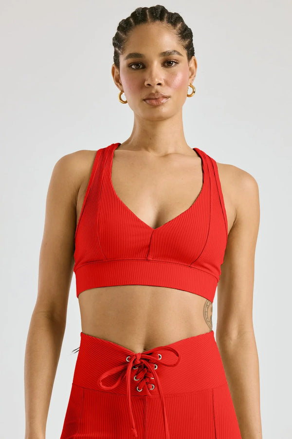 Year of Ours Tess V Bra | Red