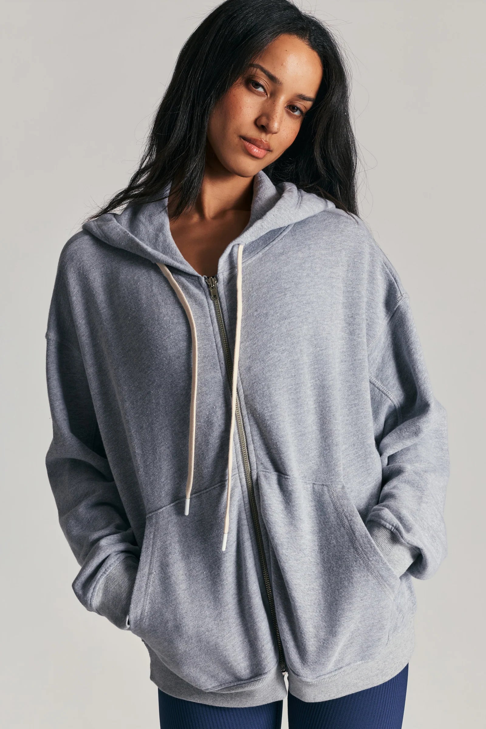 Stretch Boyfriend Zip Up Hoodie