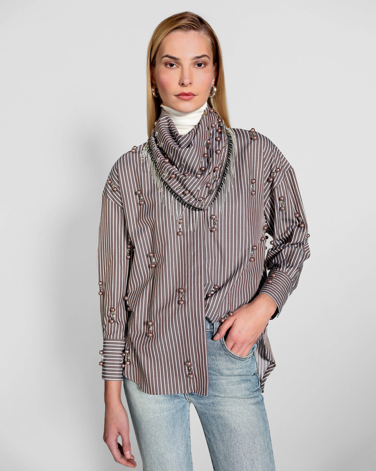 Echo Embellished Scarf | Huckelberry