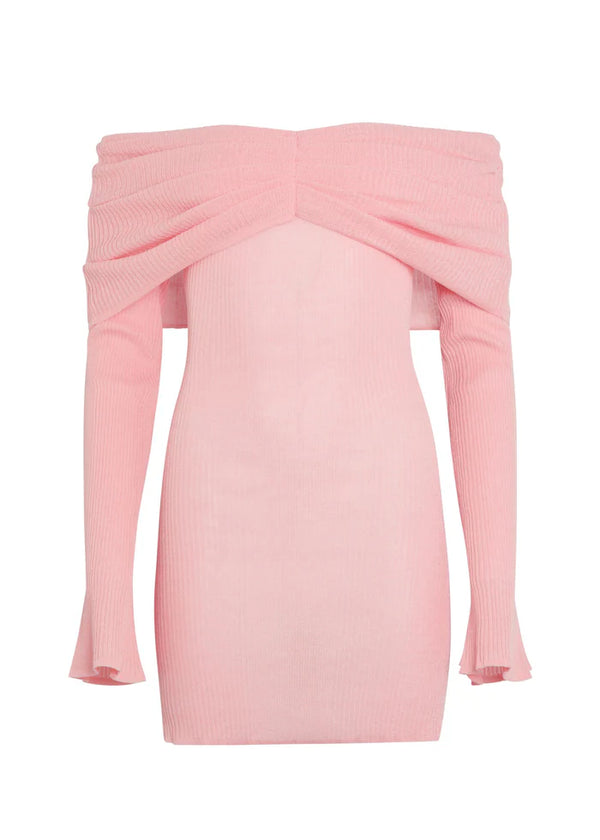 Seroya Xen Knit Mini Dress | Coral Blush
