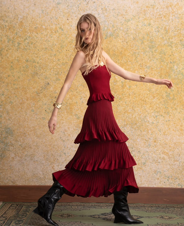 Paola Bernardi Burgundy Set