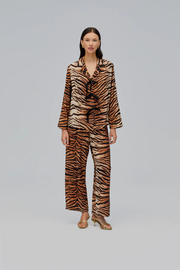 Sleeper The Bow Pajama Set | Tiger