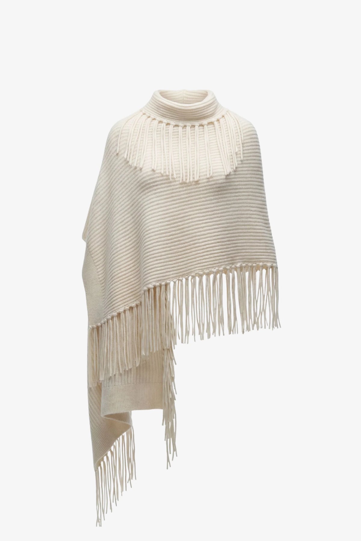Anais Fringe Wrap | Ivory