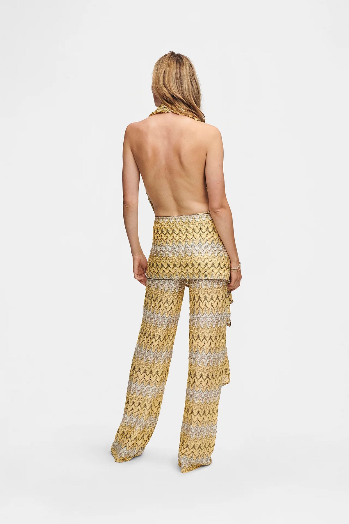 Knit Scarf Top | Yellow