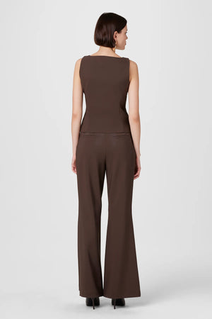 Toccin Gaia Ponte Flare Pants | Espresso