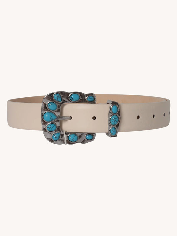 Déhanche Juna Turquoise Belt | Ivory
