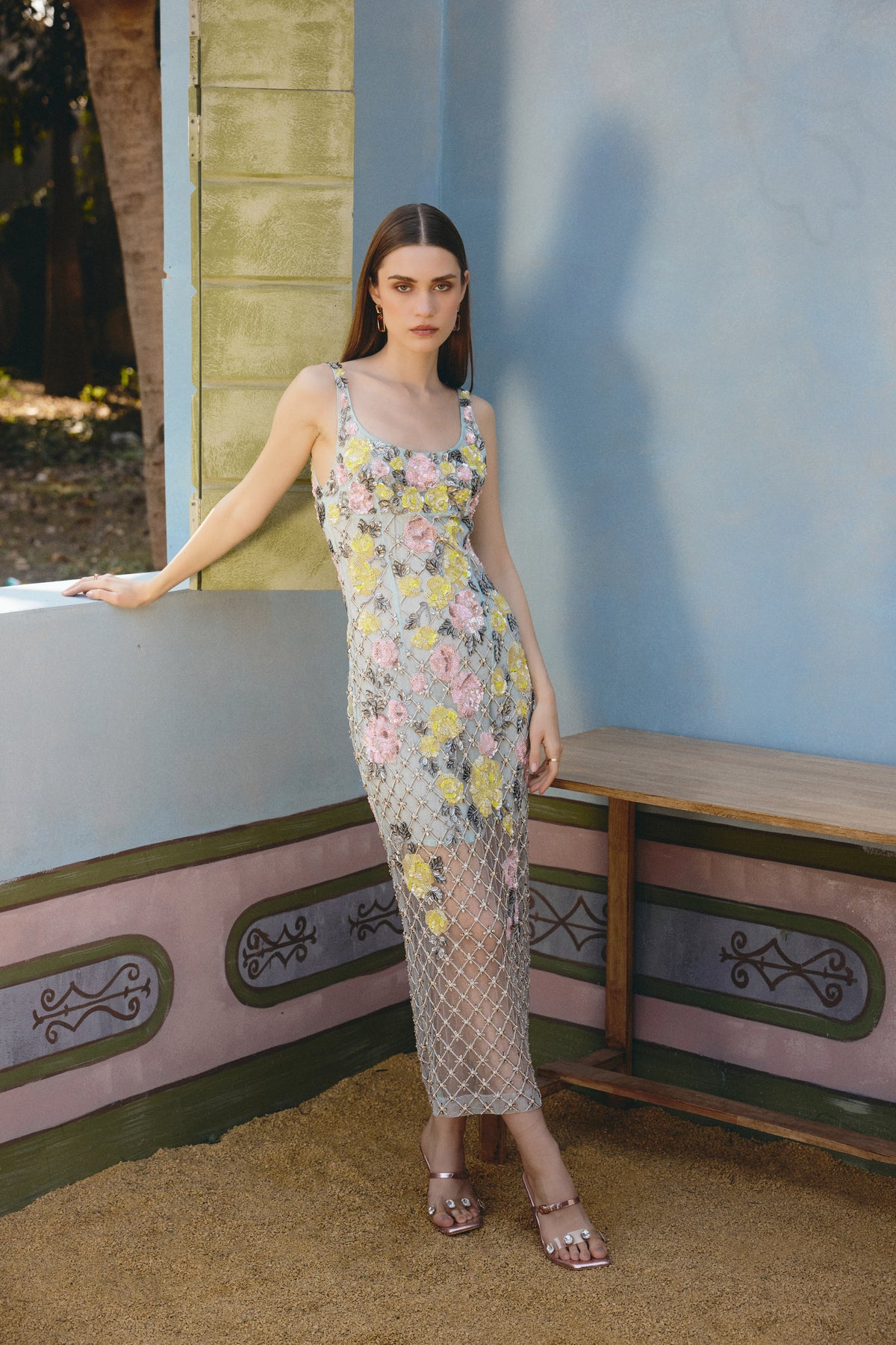 Celeste Jardin Embroidered Dress