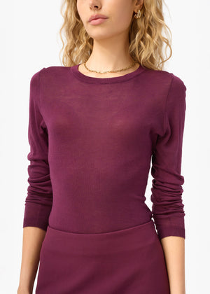 Cami NYC Jaime Lightweight Knit Top | Blackberry