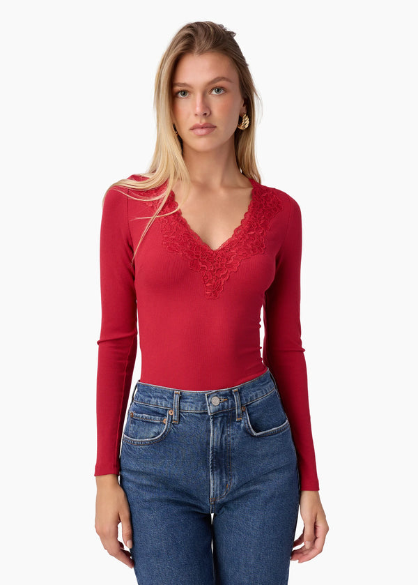 Cami NYC Rooney Rib Knit Top | Poppy