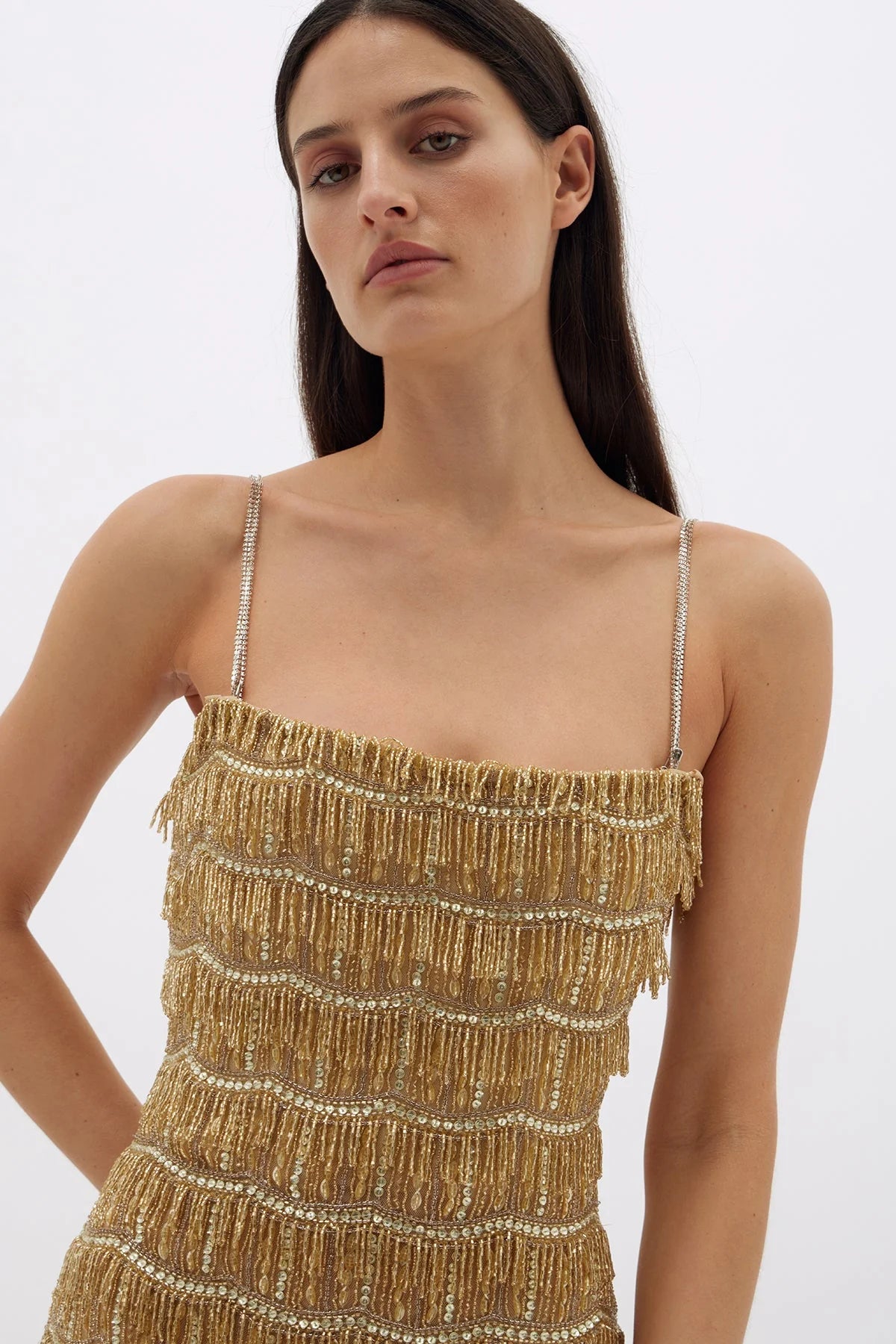 Sadie Mini Dress | Gold