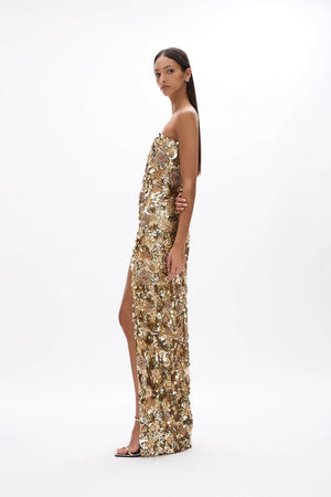 Rachel Gilbert Peppito Split Gown